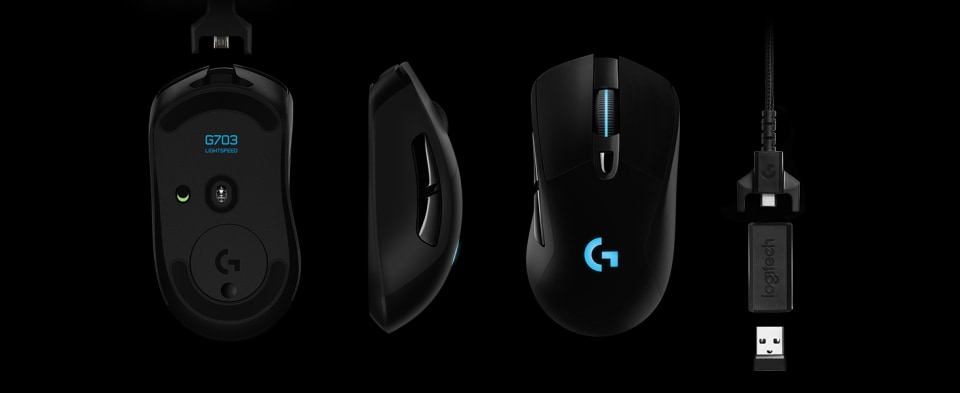 Logitech G703 Hero Lightspeed Wireless Gaming Mouse Dell Usa