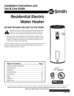 A.O. Smith Signature Premier 40-Gallons Short 12-year Limited Warranty  5500-Watt Double Element Smart Electric Water Heater at Lowes.com