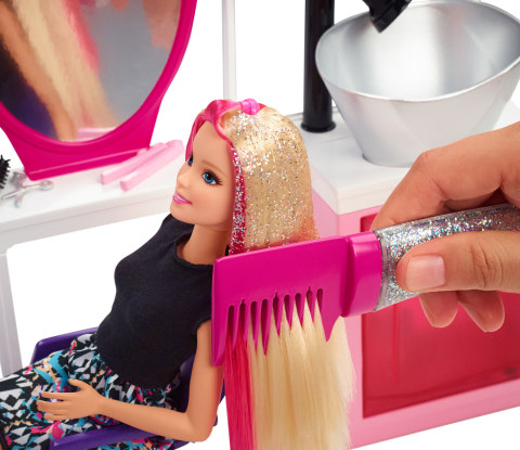 beven Verknald Biscuit Barbie Sparkle Style Salon Doll & Playset, Blonde - Walmart.com