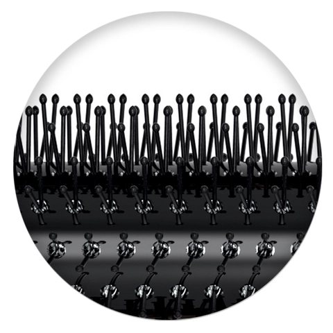 Round Brush with Unique Ceramic Barrel design