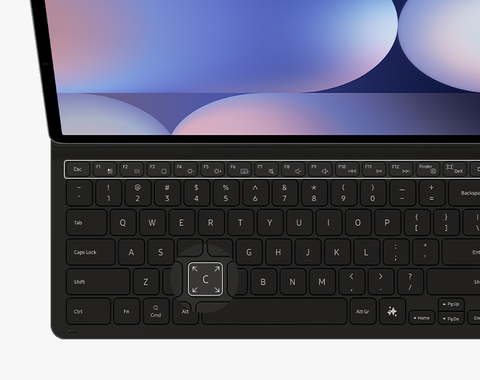Samsung Galaxy Tab S10+/S9+/S9 FE+ Book Cover Keyboard Slim Black