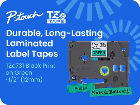 TZE731 | LabelMakersPrinters | By Brother