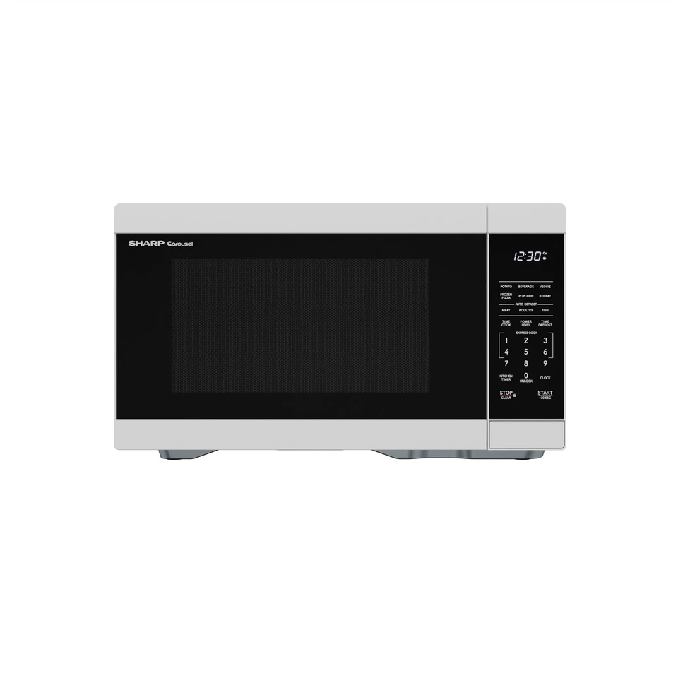 SMC1161KW by Sharp - Sharp 1.1 cu. ft. 1000W White Countertop