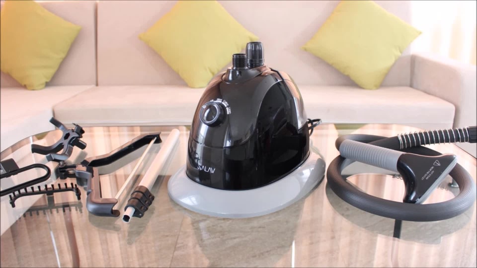 SALAV GS34BJ Performance Garment Steamer with 360Degree Swivel MultiHook Hanger, 4 Steam