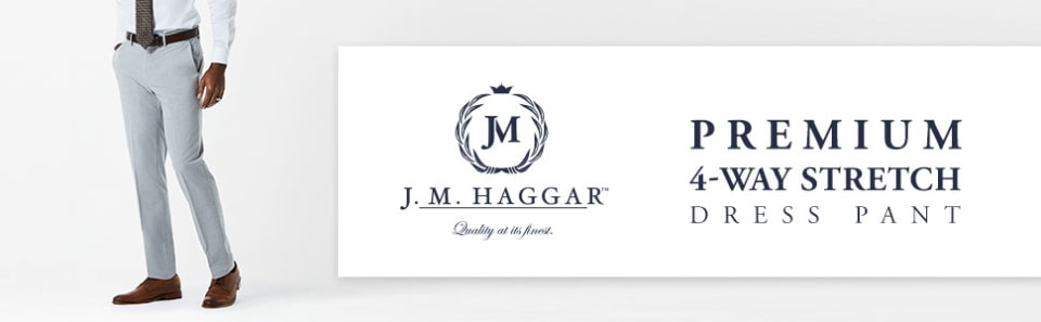 jm haggar slim fit pants