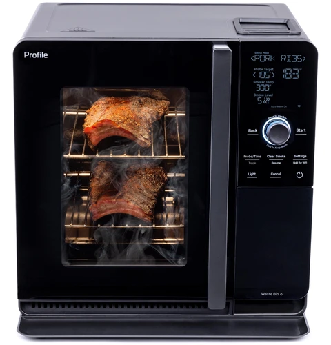 GE Profile Smart Indoor Smoker in Carbon Black | Abt