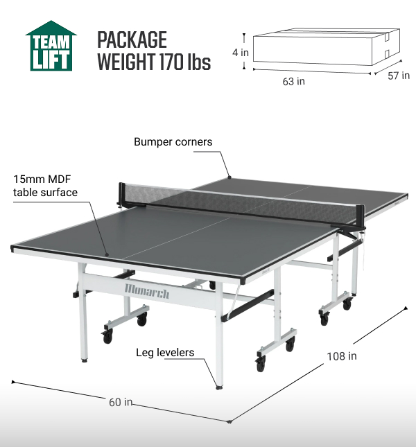Monarch Navigator Table Tennis Table | Dick's Sporting Goods