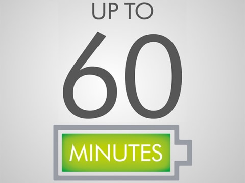 Up to 60 minutes run time