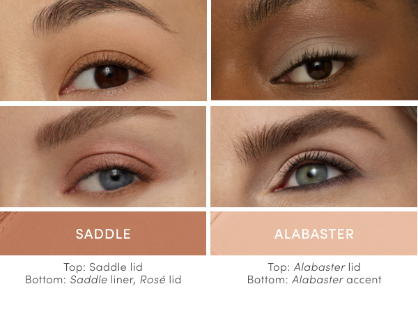 Model showing Saddle, Alabaster shades