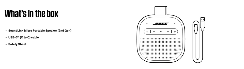 Bose SoundLink Micro II Bluetooth Speaker, Wireless Waterproof