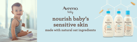 Aveeno Baby Daily Moisture Wash & Shampoo, Oat Extract, 33 fl. oz