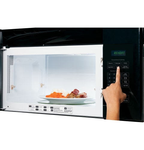 GE JVM3160 1000W Built-In Microwave Hood Combo - 1.6 cu ft - Black