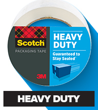 Scotch Sure Start Shipping & Packaging Tape, 1.88 in. x 50