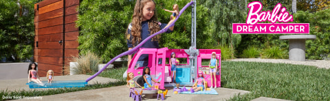 ▷ Barbie Dreamhouse Adventures Camping-Car De Rêve 3-En-1