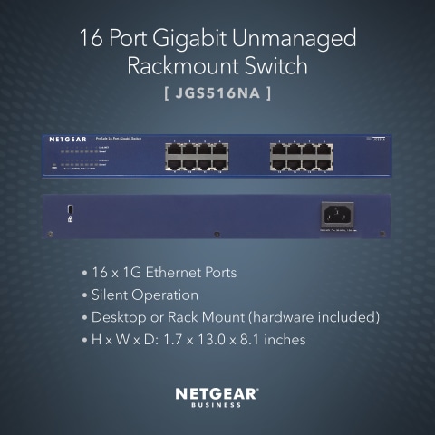 16-Port RJ-45 10/100/1000 Mbps Gigabit Ethernet Switch