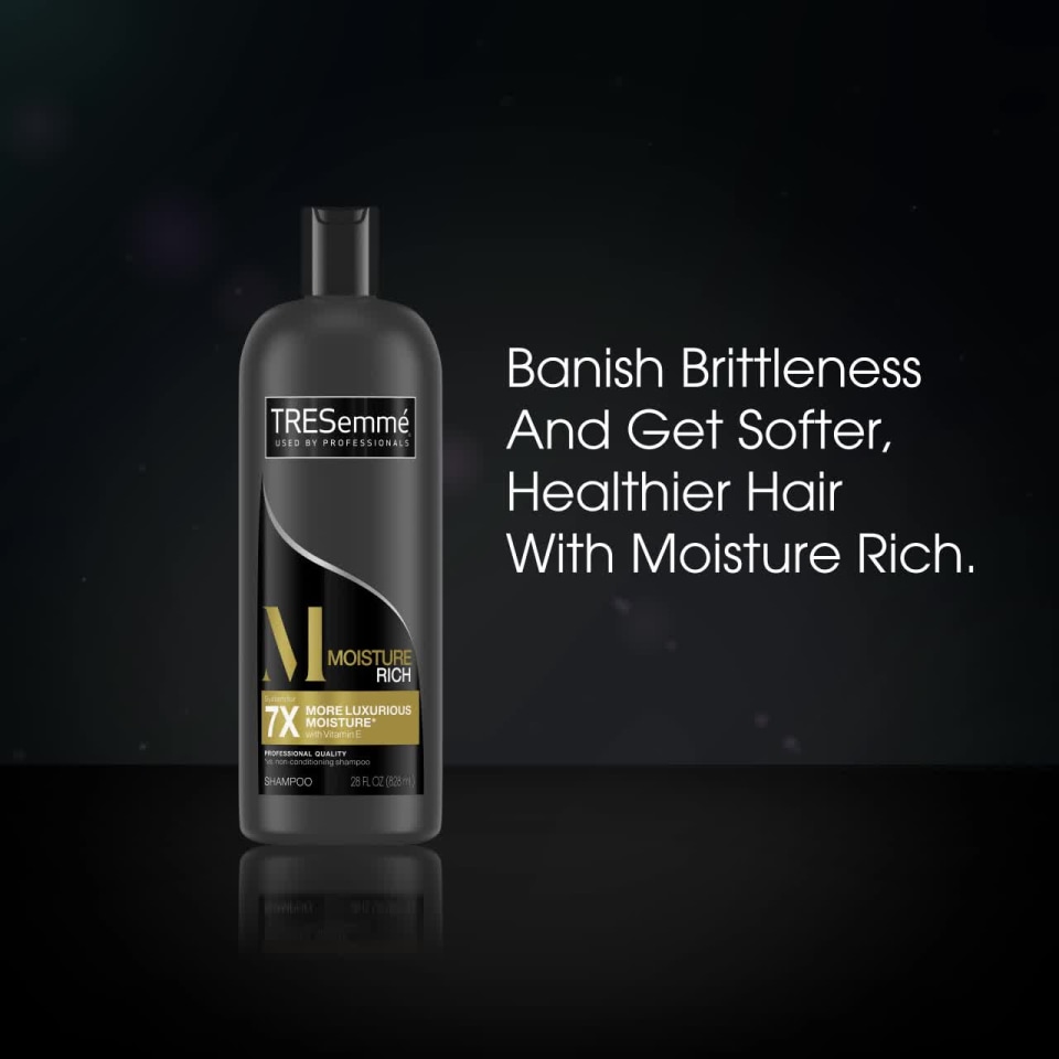 thumbnail video image 2 of Tresemme Advanced Technology Vitamin E Luxurious Moisture Rich Shampoo 32 oz, 2 of 6