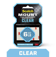 Scotch Indoor Double-Sided Mounting Tape, 1