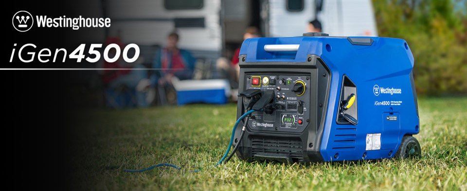 thumbnail video image 2 of Westinghouse 5000 Peak Watt RV Ready, Gas Powered Portable Inverter Generator with Electric Start, 2 of 13