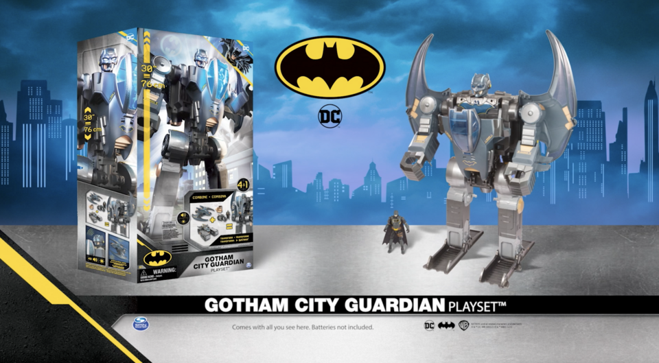 DC, Batman 4-in-1 Transforming Gotham City Guardian Playset 