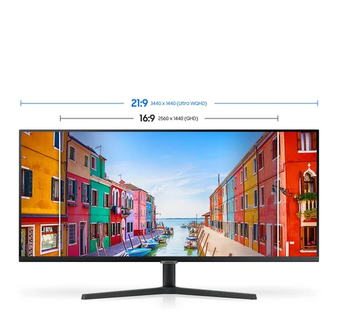 SAMSUNG ディスプレイ Samsung 34” ViewFinity S5 Ultrawide QHD 100Hz AMD FreeSync Monitor