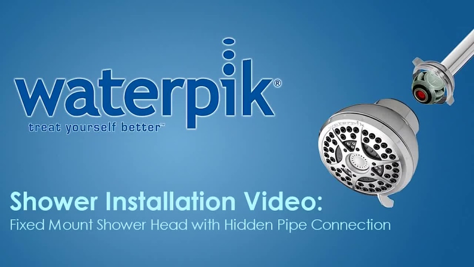 Waterpik 7Mode RainFall+ Rain Shower Head, Brushed Nickel ASR739T