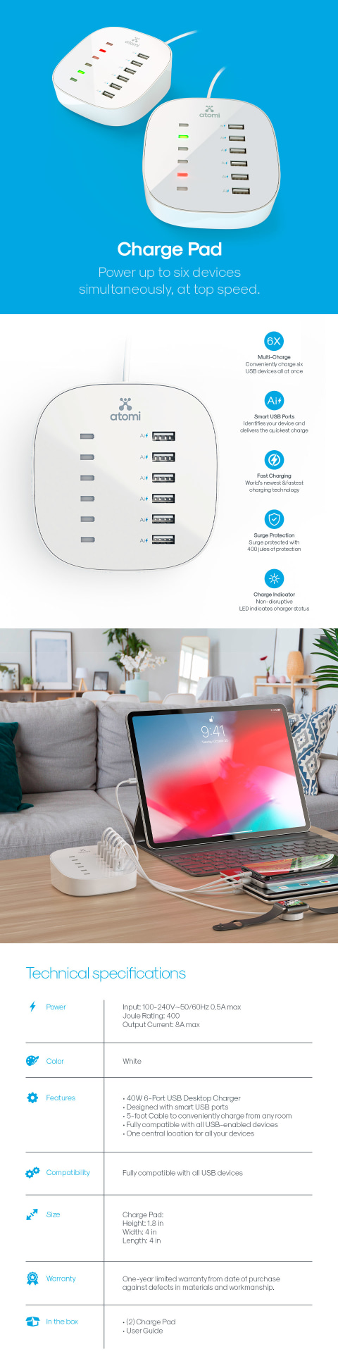 Atomi Charge Pad
