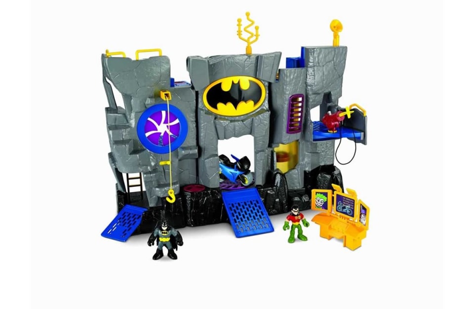 Fisher-Price Imaginext Super Friends Batcave Batman & Robin Command Center  new