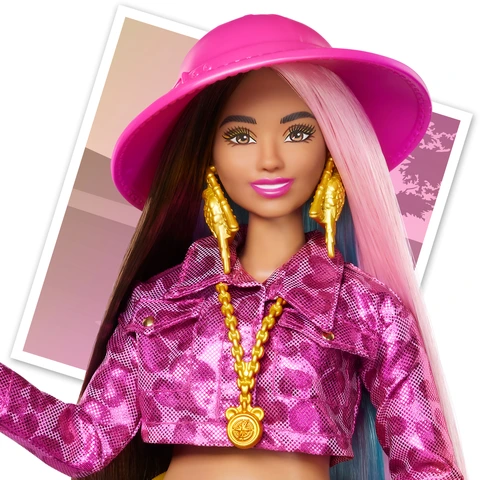 Barbie style floral jacket doll sales