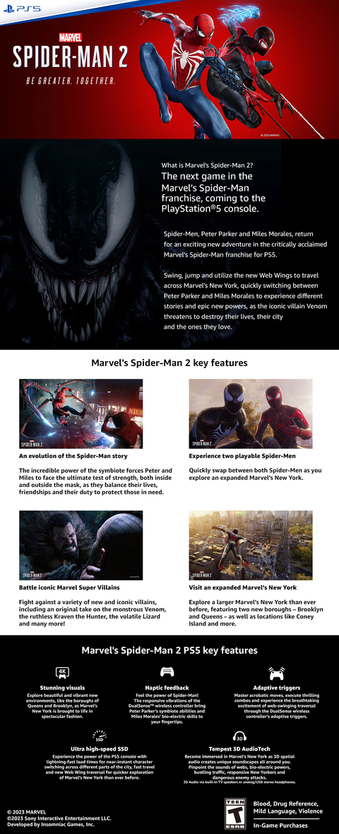 Marvel's Spider-Man 2: hands-on report – gameplay details on symbiote  powers, combat, PS5 features and more – PlayStation.Blog