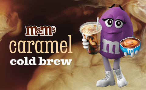 Caramel Cold Brew, M&M'S