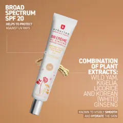 BB Cream tube with white ginseng