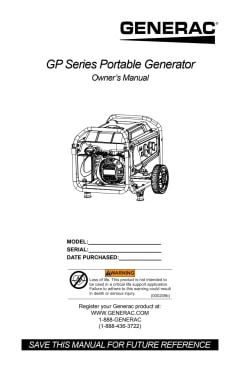 View Generac GP3600 Owner's Manual PDF