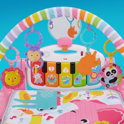 Fisher-Price Deluxe Kick 'n Play Piano Gym, Pink 