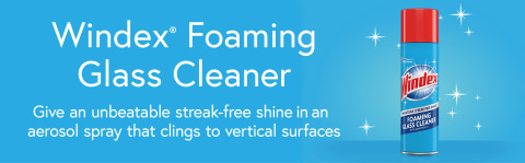 SJN333813 - $44.25 - Windex Foam Glass & Surface Cleaner, 20oz Aerosol,  6/Carton