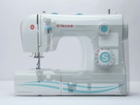 White Singer Simple #2263 eletric sewing machine with pedal; like new -  Agape Flights