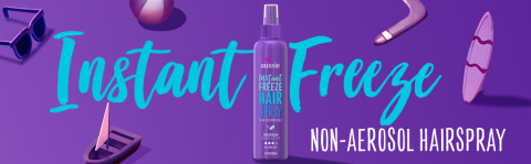 3x) Aussie Instant Freeze Hairspray, Non-Aerosol, Maximum Hold, 8.5 fl oz  FR SH