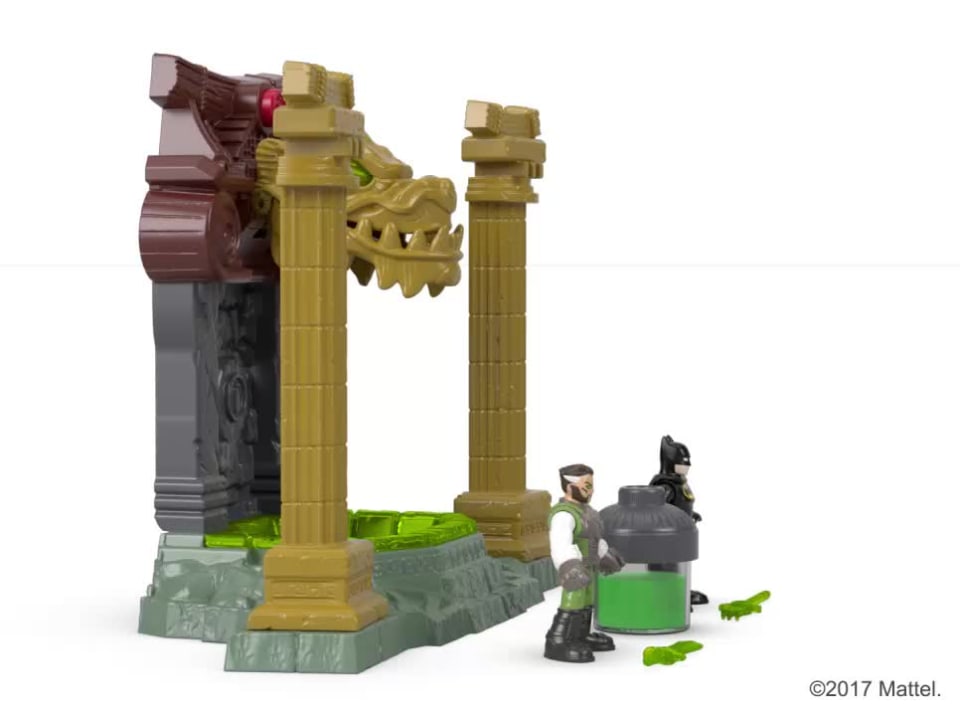 thumbnail video image 7 of Imaginext DC Super Friends Batman Ooze Pit with Batman and Ra's al Ghul Figures, 7 of 7
