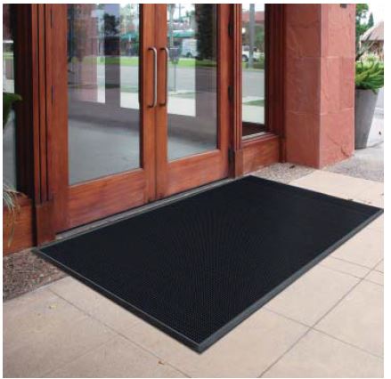 PRO-SAFE - Entrance Mat: 32″ Long, 24″ Wide, SBR Rubber Surface