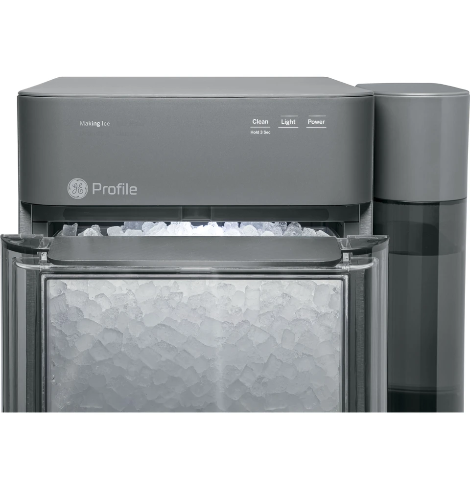 GE Profile XPIO13SCSS 2.0 Portable Nugget Ice Maker with Side Tank