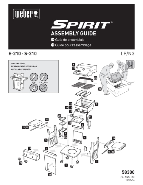 webber spirit e210
