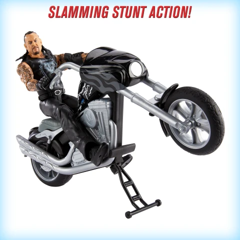 WWE アンダーテイカー＆バイク WWE WREKKIN' SLAMCYCLE Vehicle and UNDERTAKER Figure | Mattel