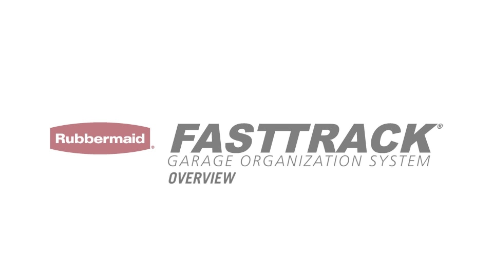 thumbnail video image 2 of Rubbermaid FG5E2102SNCKL FastTrack® 4' Wire Shelf, 2 of 4