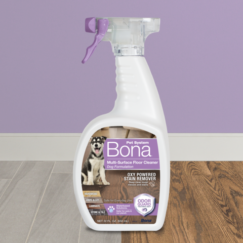 Bona Pet Floor Mop Starter Kit - 2 In 1 Wet + Dry Floor Sweeping +