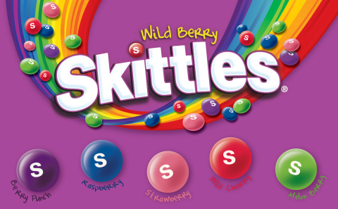 SKITTLES Flavor Mash-Ups Wild Berry and Tropical Candy Bag, 7.2 oz