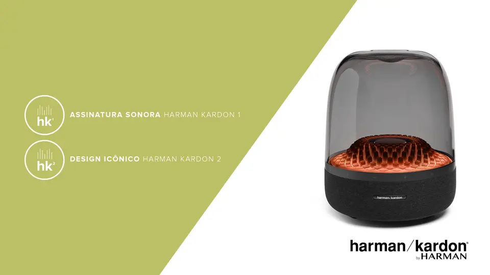 Caixa de Som Bluetooth Harman Kardon Aura Studio 4 | Preto