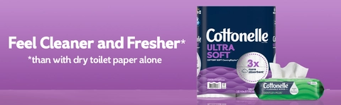 Cottonelle Ultra Comfort Toilet Paper, 6 Mega Rolls, 244 Sheets