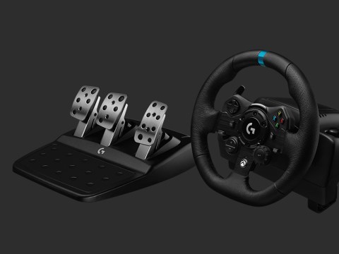 Logitech G923 - Wheel and pedals set - wired - for PC, Microsoft Xbox One,  Microsoft Xbox Series S, Microsoft Xbox Series X
