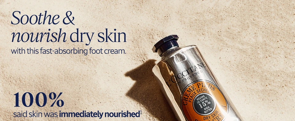 Soothe &amp; nourish dry skin with this fast-absorbing foot cream. 100% said skin was immediately nourished.