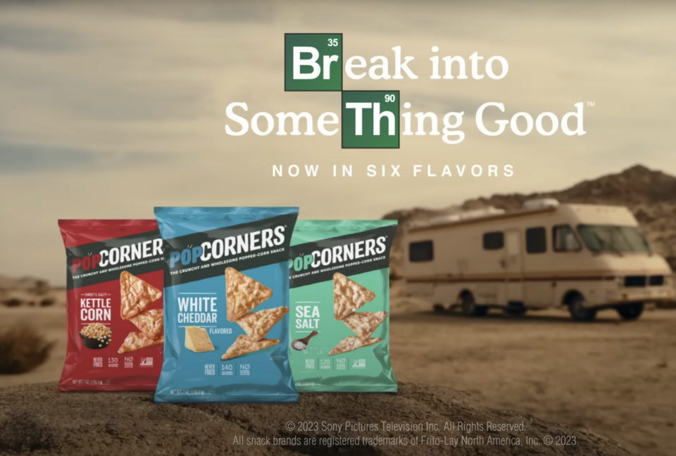 Popcorners Spicy Queso Gluten Free Popped Corn Snacks, 7 oz Bag