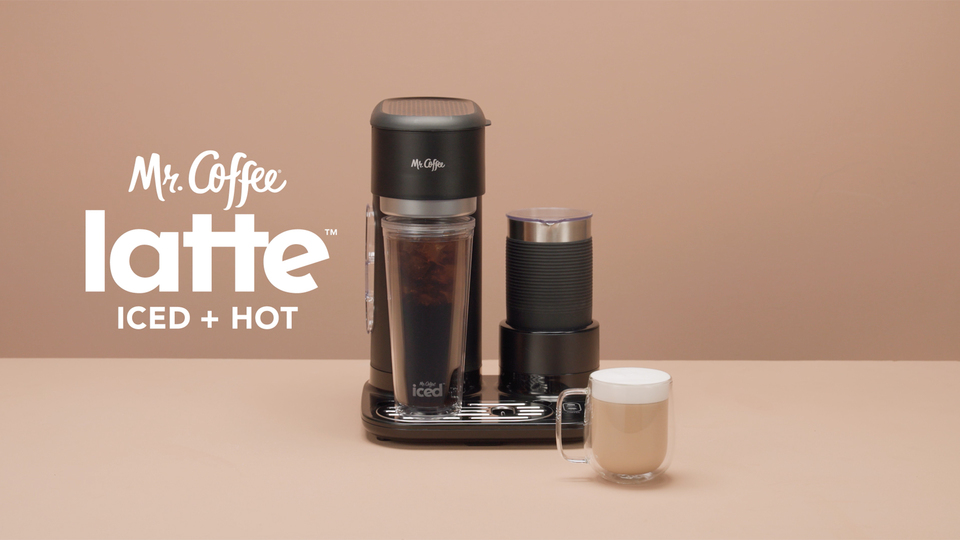 Mr. Coffee 4-in1 Single-Serve Latte, Iced, and Hot Coffee Maker, Black